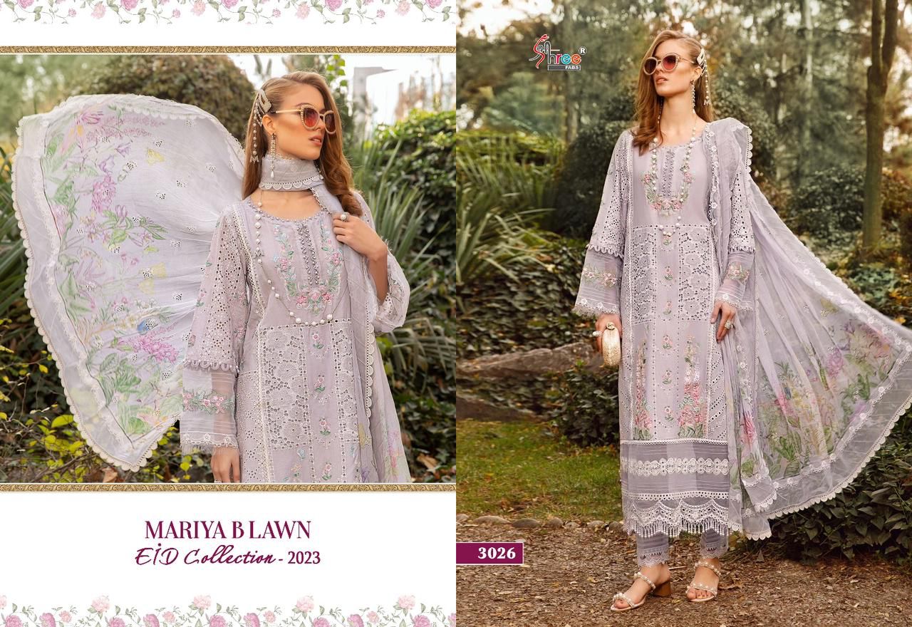 Shree Mariya B Lawn Eid Collection 2023 Pakistani Suits Catalog